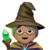 🧙🏽‍♀️ woman mage: medium skin tone display on Apple